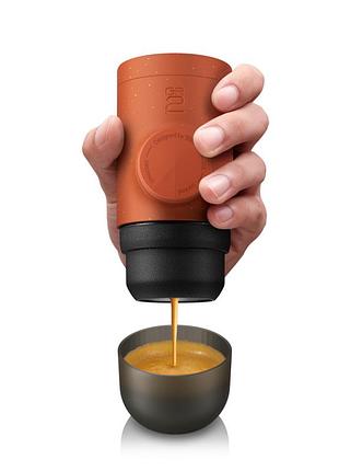 Портативная эспрессо-кофеварка wacaco minipresso gr2, механическая, для молотого кофе, оранжевый