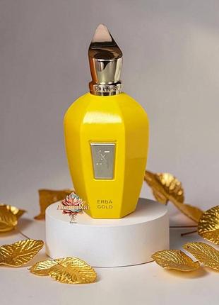 Унисекс парфюм xerjoff erba gold edp (зержофф эрба голд) 100 мл цитрусовые свежие фруктовые пряные сладкие стойкие шлейфовые