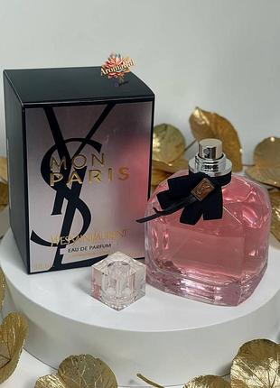Женский парфюм yves saint laurent mon paris (ив сен лоран мон пари) 90 мл фруктовые шипровые сладкие стойкие шлейфовые