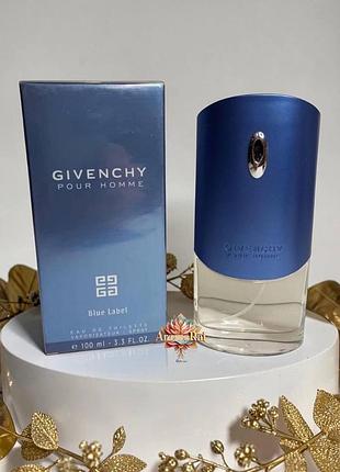 🌿 топ мужская туалетная вода givenchy blue label pour homme (живанши блу лейбл пур хом) 100 мл свежий древесно-пряный аромат