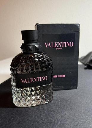 🔥італія. стійка чоловіча парфумована вода valentino uomo born in roma (валентино уомо борн ін рома) 100 мл. деревно-пряний аромат