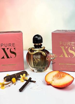 💗 популярна жіноча парфумована вода paco rabanne pure xs for her (пако рабані пур ікс) 80 мл. стійкий квітково-східний аромат