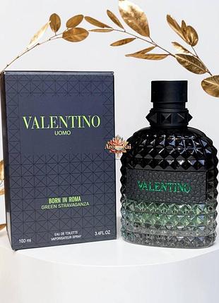 💚 мужская туалетная вода valentino born in roma green stravaganza (валентино борн и рома грин стравеснца) 100 мл свежие стойкие