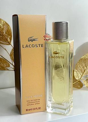 🌟 женская парфюмированная вода lacoste pour femme (лакоста пур фамм) 90 мл. свежий цветочно-мускусный аромат