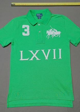 Плечи 37 см polo ralph lauren size м( 10-12) зеленое поло big pony 
100% cotton