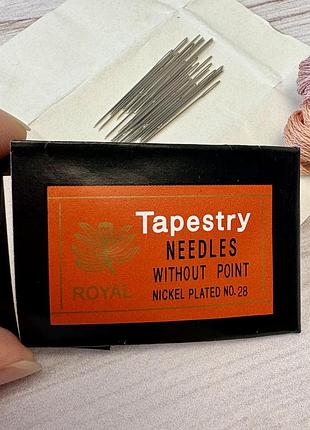 Иглы вышивальные tapestry №28, упаковка ~25 шт