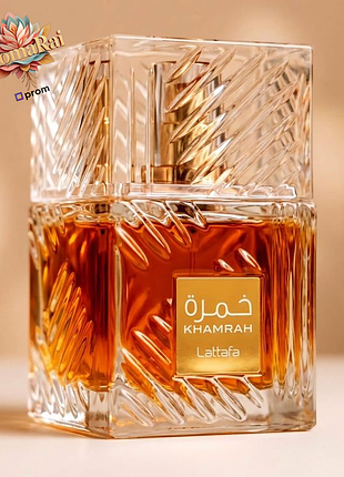 Lattafa khamrah edp 100 мл унисекс духи - восточные, сладкие, пряные, тёплые, стойкие, шлейфовые