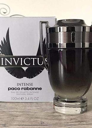🔥 чоловіча туалетна вода paco rabanne invictus intense (пако рабанн інвіктус інтенс) — 100 мл. стійкий пряний аромат