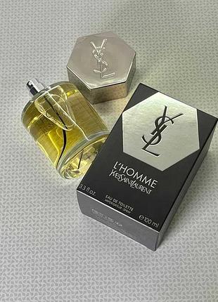 🔥 качественная мужская туалетная вода yves saint laurent l'homme (ив сен лоран л'хомм) 100 мл. стойкий древесно-цветочный аромат