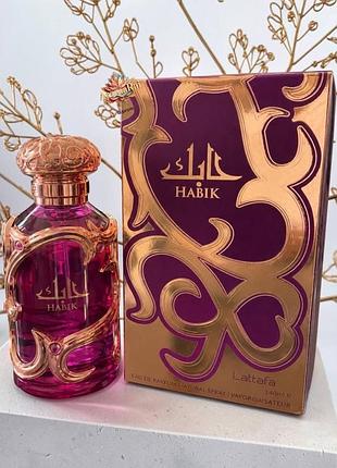 🌸 женская парфюмированная вода lattafa perfumes habik (латафа перфюмс хабик) 100 мл древесные цветочные нежные стойкие шлейфовые