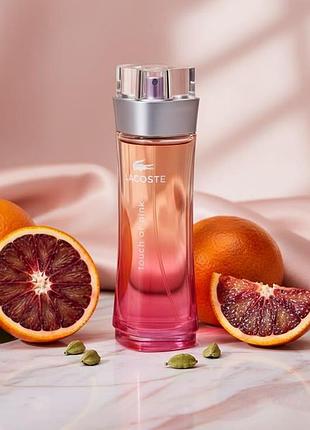 🌸 топова жіноча туалетна вода lacoste touch of pink (лакост тач оф пінк) 100 мл свіжий квітково-фруктовий аромат