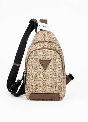 Рюкзак-слинг guess с монограммой