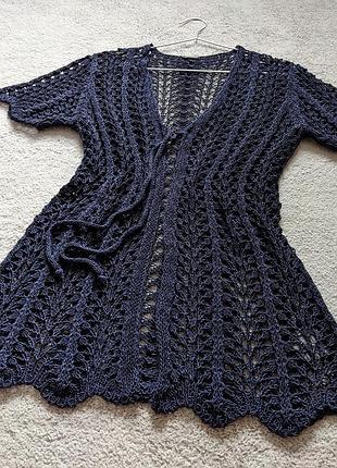 Женский ажурный вязаный кардиган gerry weber made in italy