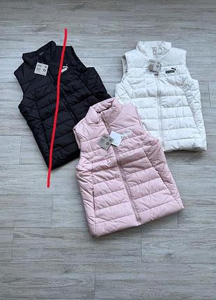 Оригинальн! сша! женские деми жилетки puma ess padded vest 848941-47 / 848941-87 новое состояние