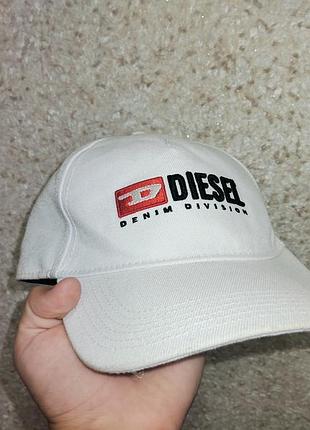 Кепка чоловіча diesel denim division біла