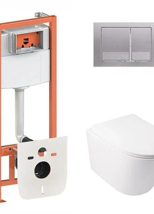 Готовое решение qtap для ванной комнаты: подвесной унитаз swan ultra quiet 485 x 360 x 320 + комплект инсталляции nest 4 в 1