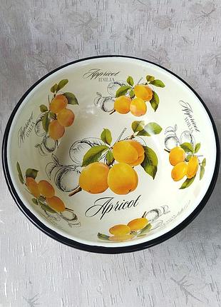 Миска эмалированная idilia "абрикос" (1,5 л)