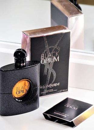🔥 стойкий женский парфюм black opium yves saint laurent (ив сен лоран блэк опиум) 90 мл. пряно-восточный аромат с кофе