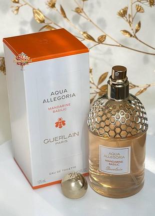 🍊 жіноча туалетна вода guerlain aqua allegoria mandarine basilic (герлен аква алегорія мандарін базилік) 125 мл цитрусові свіжі