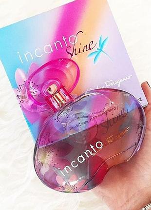 🌟 жіноча туалетна вода incanto shine salvatore ferragamo (інканто шайн сільваторе феррагамо) 100 мл. фруктово-квітковий аромат