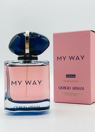 💖 стойкая женская парфюмированная вода giorgio armani my way intense (джорджио армани май вей вей интенс) 90 мл. цветочный аромат