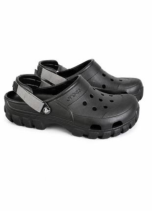 Мужские шлепанцы crocs offroad sport clog черный р. 45-46 29 см