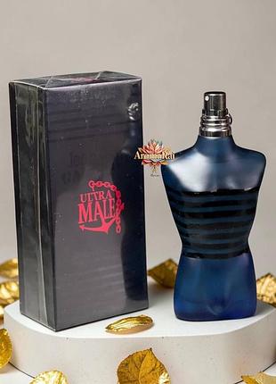 Мужская туалетная вода jean paul gaultier ultra male (жан поль готье ультра маль) 100 мл амбровые сладкие устойкие