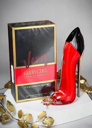 Женский парфюм carolina herrera very good girl (каролина эррера вери гуд герл) 80 мл цветочные фруктовые сладкие устойкие