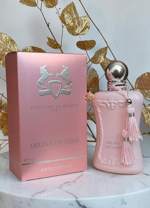 🌹 жіночі парфуми parfums de marly delina exclusif (парфам де марлі деліну ексклюзіф) 75 мл квіткові східні солодкі стійкі шлейфов