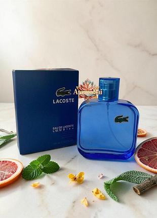 💙🐊 мужской парфюм lacoste l.12.12 bleu (лакосте блю) 100 мл шипровые свежие стойкие шлейфовые | мята грейпфрут апельсиновые цветы