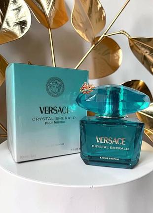 💚 жіноча парфумована вода versace crystal emerald (версаче крістал емеральд) 90 мл квіткові фруктові солодкі стійкі шлейфові