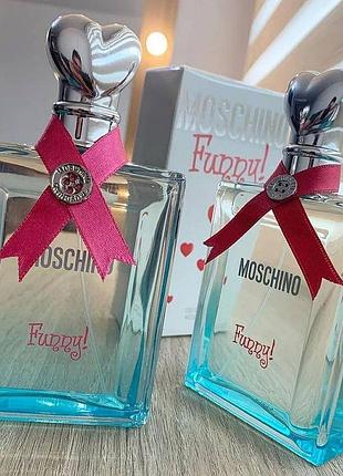 🌟 качественная женская туалетная вода moschino funny (москино фанни) 100 мл стойкий фруктово-цветочный аромат
