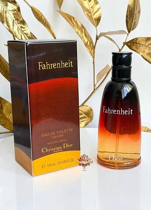 🔥 мужская туалетная вода dior fahrenheit (диор фаренгейт) 100 мл зеленые свежие древесные пряные стойкие шлейфовые
