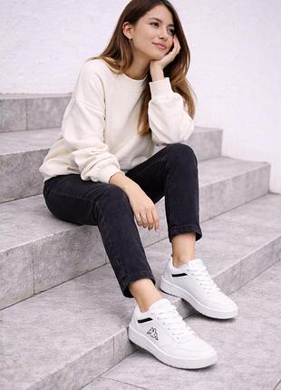 Кроссовки kappa sneaker white-black