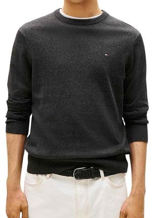 Базовий чоловічий джемпер / светр tommy hilfiger | розмір l | оригінал.