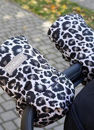 Муфта для коляски княгиня тм доречі leopard фліс