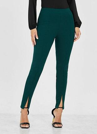 Новые вискозные брюки h&amp;m slim fit брюки изумрудного цвета
