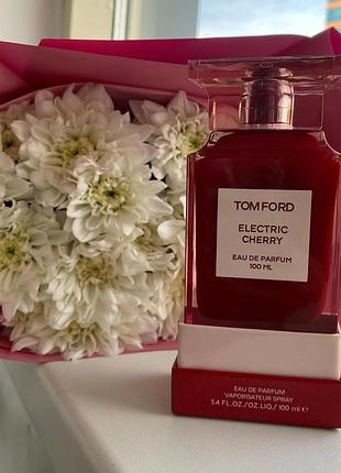 🍒 качественный унисекс парфюмированная вода tom ford electric cherry (том форд электрик черри) 100 мл устойчивый вишневый аромат