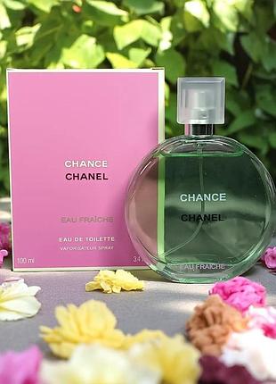 🌸 жіночі парфуми chanel chance fraiche (шанель шанс фреш) 100 мл. стійкий освіжаючий аромат (квітково-цитрусові)