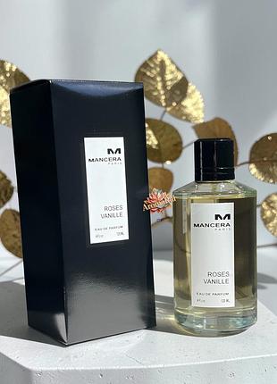 💖 сверхстойкий женский/унисекс парфюм mancera roses vanille (мансера розес ваниль) 120 мл. гурманский аромат с ванилью и розой
