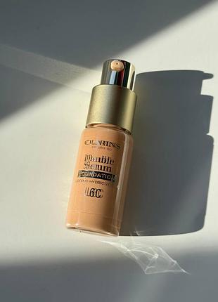 Тональний крем clarins double serum foundation l6c міні 15мл