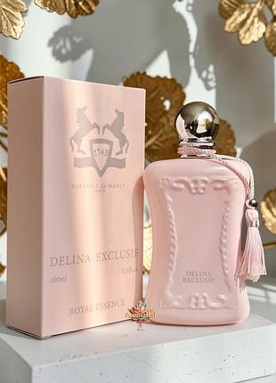 Женские духи parfums de marly delina exclusif edp (парфюмс де марли делина эксклюзив) 100 мл цветочные сладкие пудровые устойкие