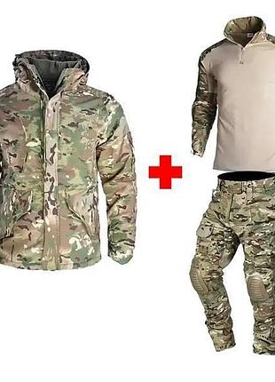 Костюм 3в1 han wild multicam g8 куртка та штани та убакс мультикам