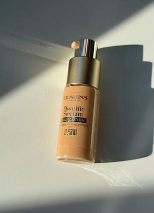 Тональний крем clarins double serum foundation l5n міні 15мл