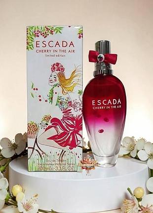 🍒 комплиментарная женская туалетная вода escadа cherry in the air (эскада черри эир) 100 мл фруктово-цветочный аромат с вишней