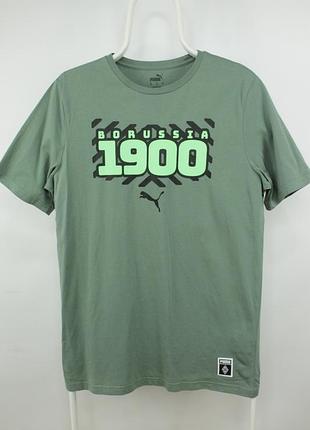 Качественная базовая футболка puma borussia cotton t-shirt men's