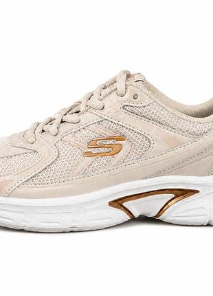 Skechers dyna-lite electric girl жіночі кросівки р 36 (23 см) бежеві