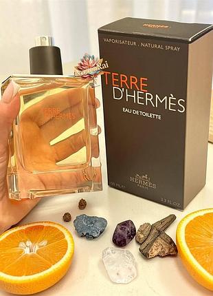 🔥 якісна чоловіча туалетна вода hermes terre d’hermes (ермес терре д’ермес) 100 мл. стійкий деревно-пряний аромат