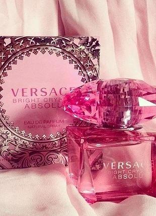 💖 versace bright crystal absolu edp 90 мл жіночі парфуми – квітково-фруктові, стійкі, свіжі, шлейфові