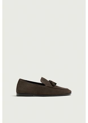 Шкіряні лофери  zara 3